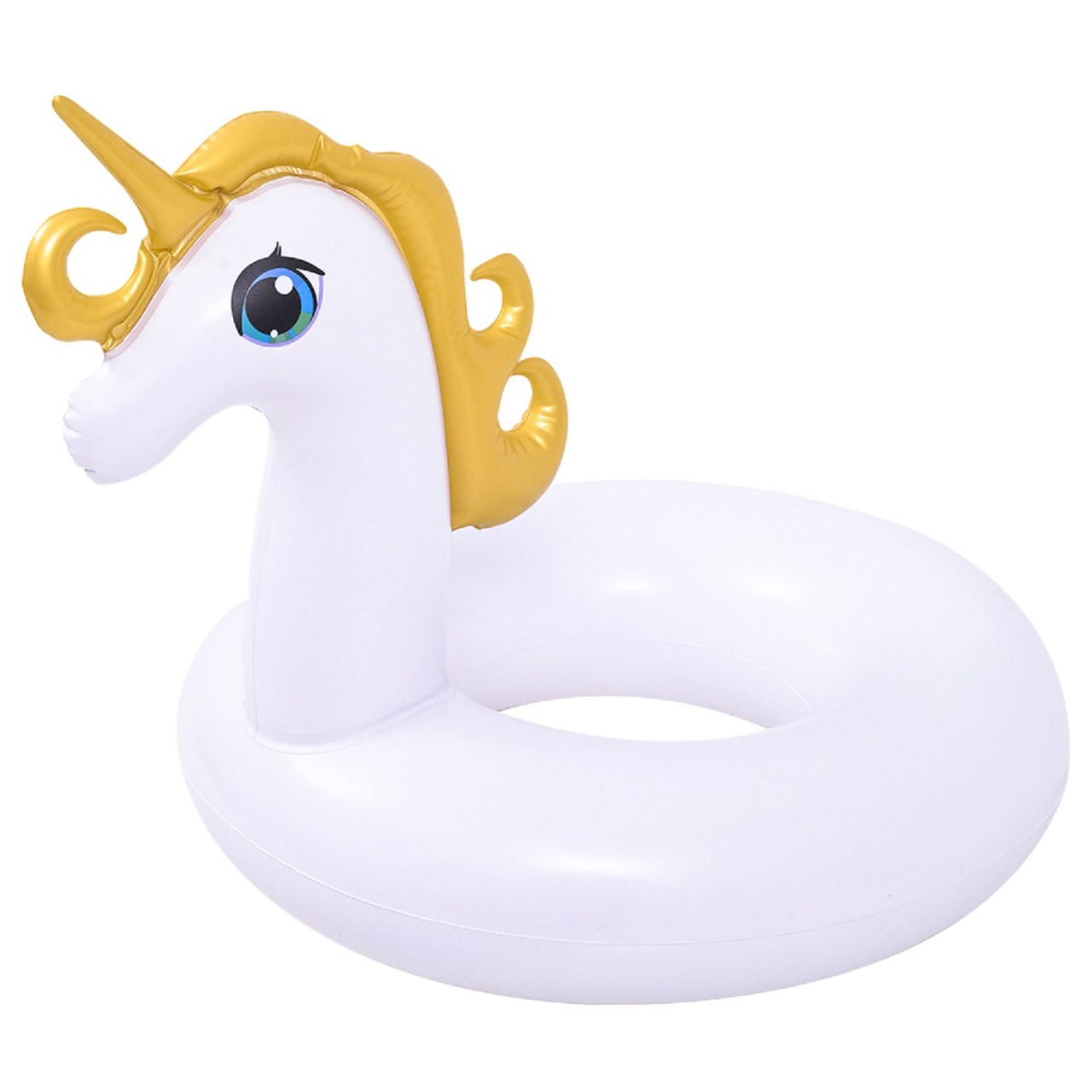 Pool Central Inflatable Unicorn Children's Swimming Pool Ring - 21.5" - White